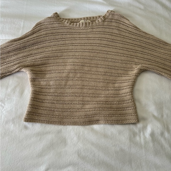 Hippie Rose Knitted Sweater Beige - Picture 4 of 4